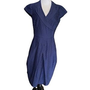 Armani Collezioni MID-LENGTH DRESS - BLUE SZ 6